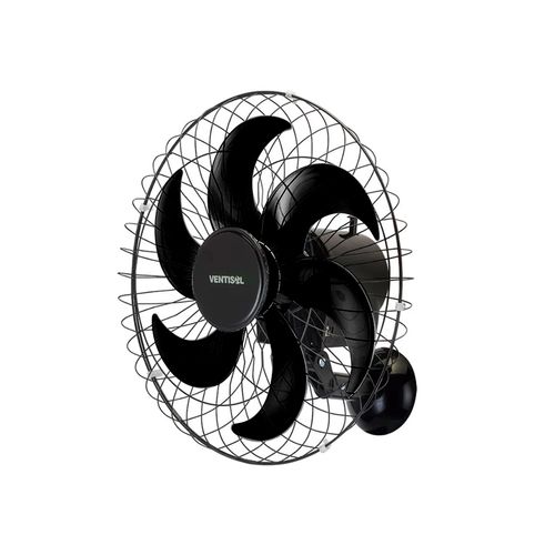Ventilador Ventisol Parede Oscilante 50Cm 6 Pas Preto 5319