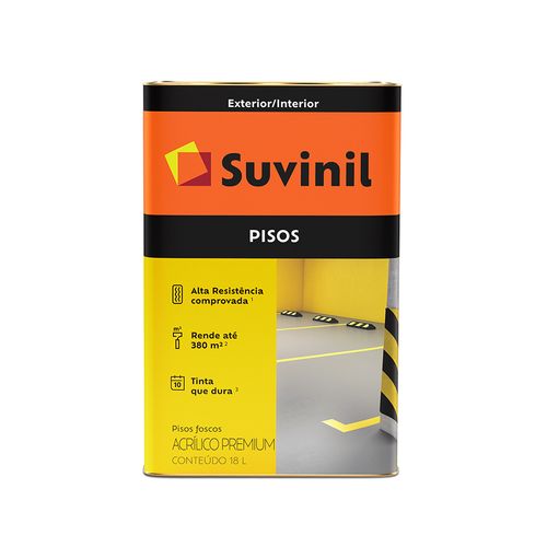 Tinta Suvinil Piso Fosco Preto 18 Litros 53418791