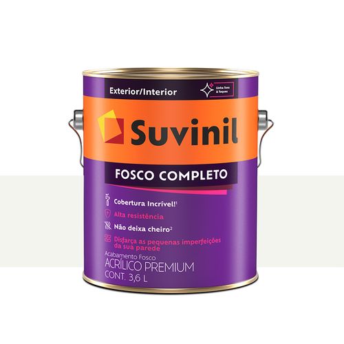 Tinta Suvinil Fosco Completo Branco Neve 3,6 Litros 53398916