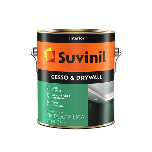Tinta Suvinil Direto Gesso Drywall 3,6 Litros 50508911