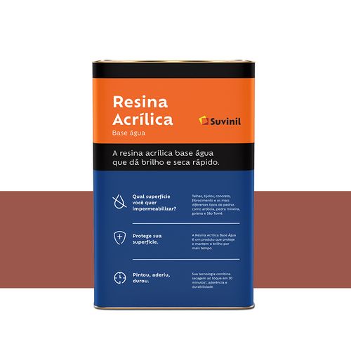 Resina Suvinil Acrílica Base Agua 18 Litros Cerâmica Onix 50219363