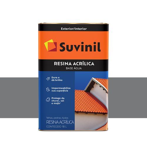 Resina Suvinil Acrílica Base Água 18 Litros Cinza 50219366