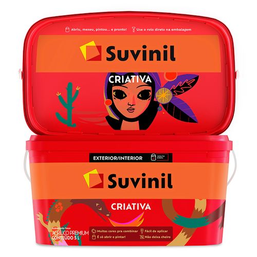 Tinta Suvinil Criativa Fosco Rio Serrano 5 Litros 50640731