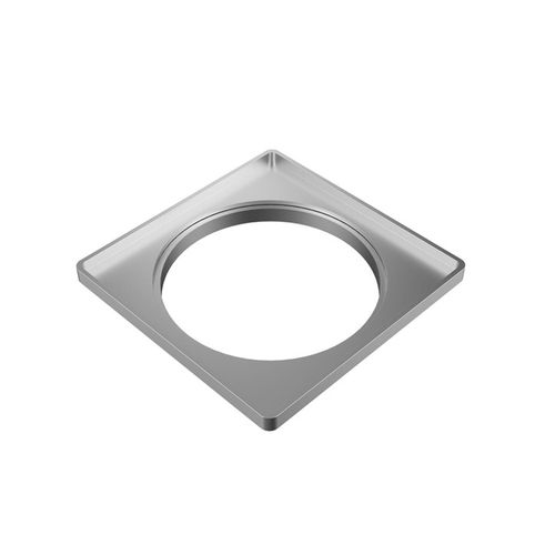 Porta Grelha Tigre 100Mm Quadrada Prata para Grelha Quadrada