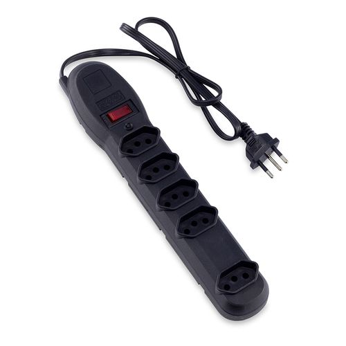 Filtro Forceline Datasound 5 Tomadas 5001 Preto