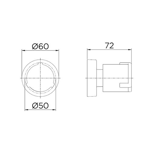 Acabamento Docol Riva Cromado 1/2" 3/4" 00449606