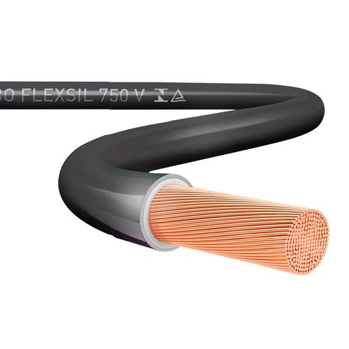 Cabo Sil 750V Flexível 10Mm Preto Metro Linear