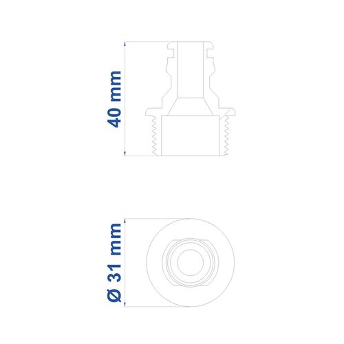Adaptador Tramontina Macho 3/4" 78501000