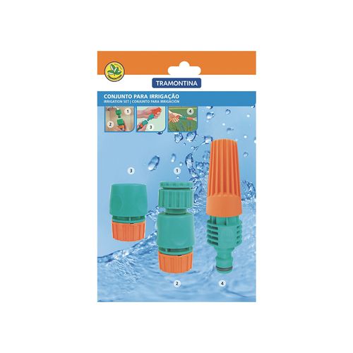 Conjunto Tramontina para Irrigação com Engate e Esguicho 4 Peças 78580610