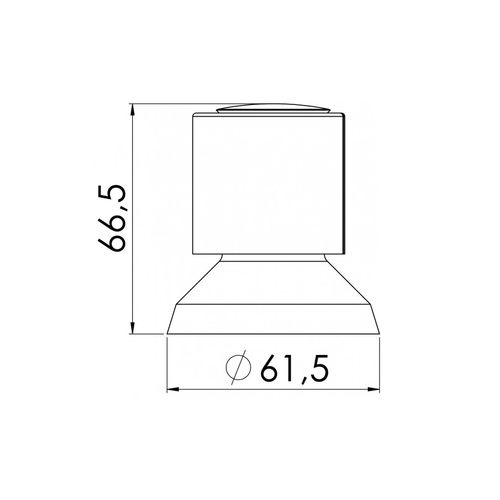 Acabamento Esteves Registro Pequeno 1/2" 3/4" 1" Mônaco C40 Cromado VAD812CWB