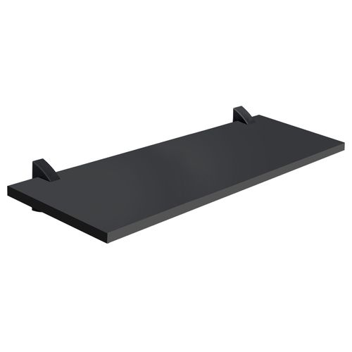 Prateleira Famastil Aglomerado Preto 1,5X25X60 Cm Com Suporte 08857060