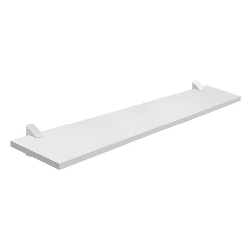 Prateleira Pratk Concept 1,5X20X80Cm Branca Com Suporte Branco