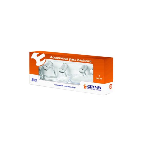 Kit Esteves Acessórios 5 Peças Alumínio VAD057YWC