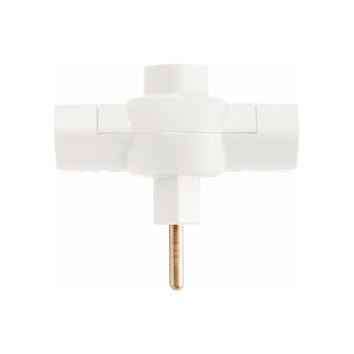 Plugue T Tramontina 2P 10A/250V Branco 57400171