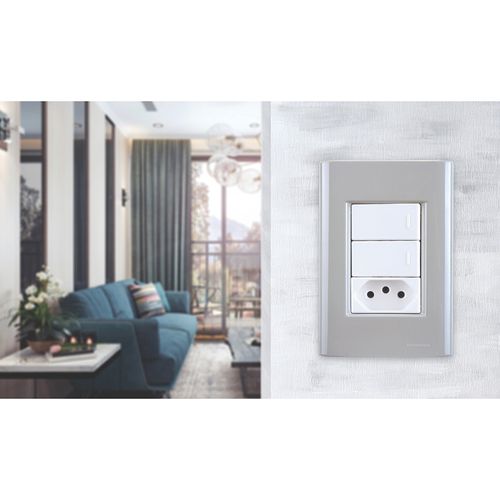Placa Tramontina Giz Fendi 4X2 3 Postos 57200053
