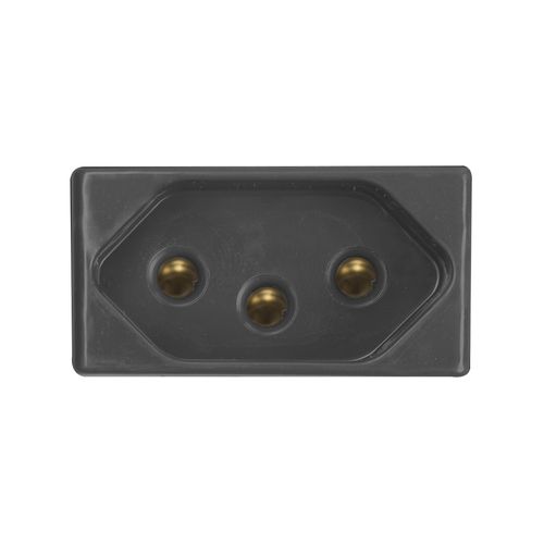 Módulo Tramontina Giz 2P+T 20A 250V Grafite  57215032