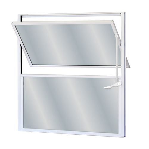 Vitro MGM 40X60Cm Branco Soft Basculante com Vidro Vmb. ID 3127 - Alumínio