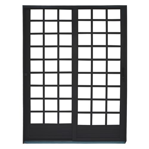 Porta MGM 215X160X12Cm Sul de Correr Lateral Quadrada 2 Folhas - Esquerda - Aço