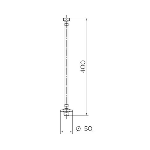 Engate Docol Malha Aço Inox 40 00607200