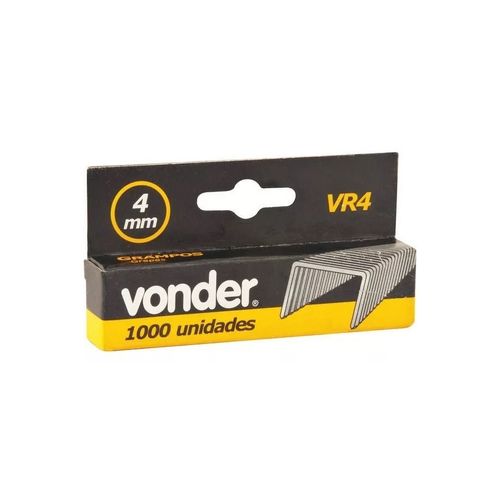 Grampo para Grampeador Vonder Tipo Reto 4mm com 1000 Peças — Ref. 2898404000