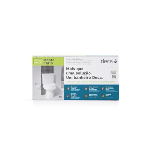 Kit Completo Bacia com Caixa Acoplada Monte Carlo Deca KP.808.17