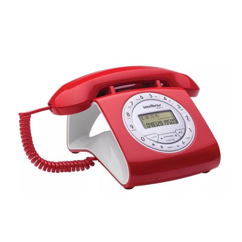 Telefone Intelbras TC 8312 4030162 Vermelho