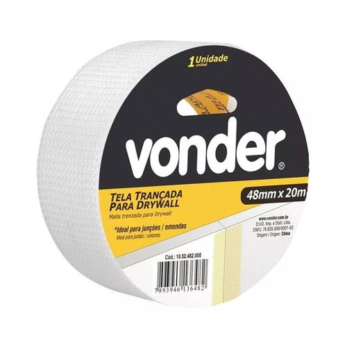 Fita Vonder Para Drywall Trançada 48mmx20m Com Adesivo 1052482000