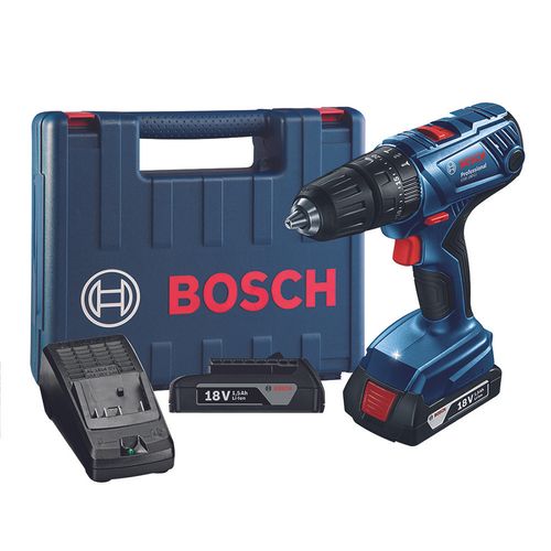 Parafusadeira Furadeira Bosch 18V 2 Bat.Gsb180Li C/Impacto 06019F83E0-00