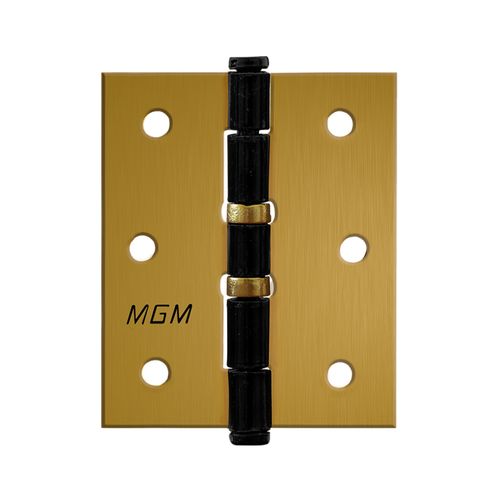 Dobradiça MGM 3.1/2X3 com Anel Bronze Latonado Cartela com 3 Peças ID 2092