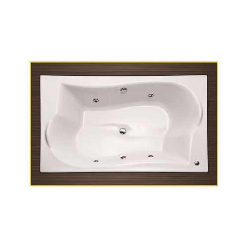 Banheira Aquaplas Florenca Cril 1,80x1,10 Branco com 4 Jatos Master