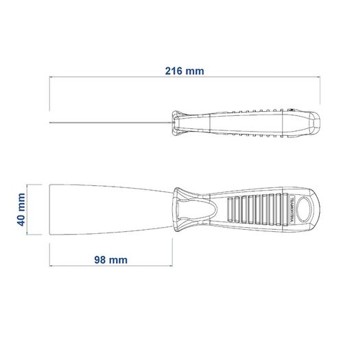 Betumadeira Tramontina Flexível 4 cm em Aço Carbono com Cabo de Polipropileno — Ref. 77396045