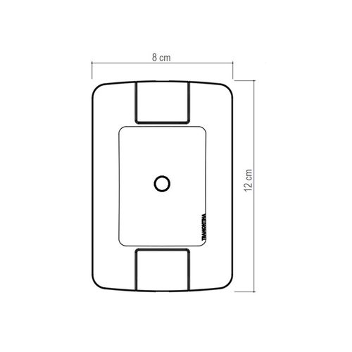 Placa Tramontina Aria 1 Furo 9,5mm 4x2 57203002