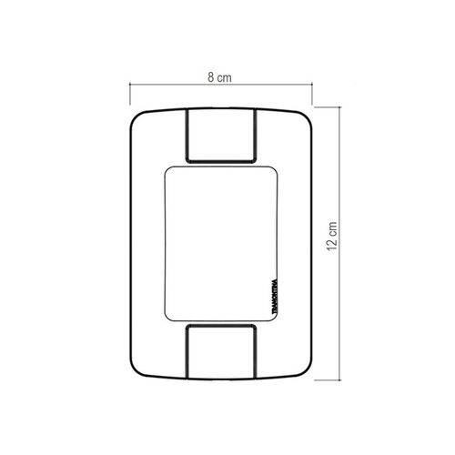 Placa Tramontina Aria 1 Posto Horizontal 4x2 57203004