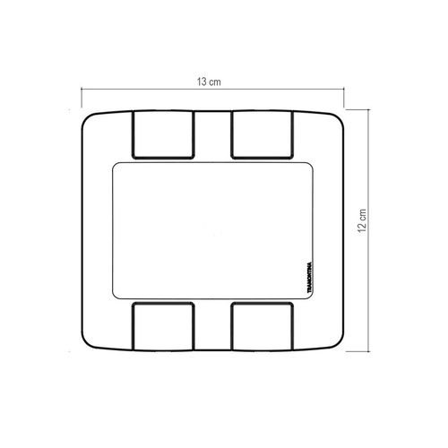 Placa Tramontina Aria Cega 4X4 57203021