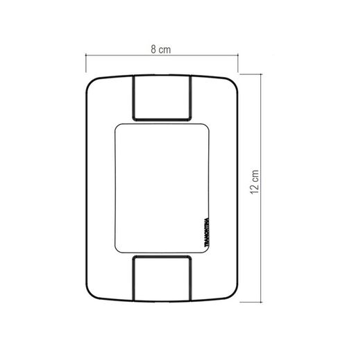 Interruptor Tramontina Aria 4x2  1 Paralelo 6A 250V  57241002