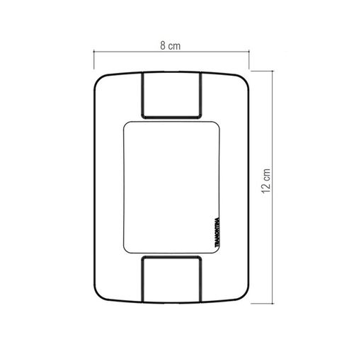 Interruptor Tramontina Aria 2 Simples 4x2  6A 250V 57241040