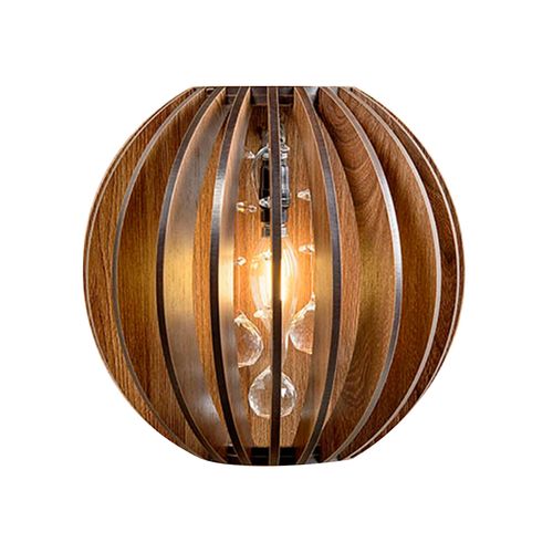 Arandela Babilux Bola em MDF 25x27x15cm 1xE14 — Ref. MAR65