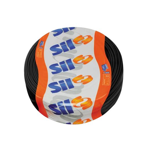 Cabo Sil Flexível 4,0Mm2 Rolo 15 Metros Preto Pocket Pack 11993191