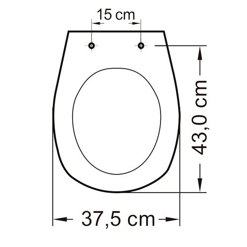Assento Tupan Aspen Evolut PP Convencional Ebano ASPPPE95C