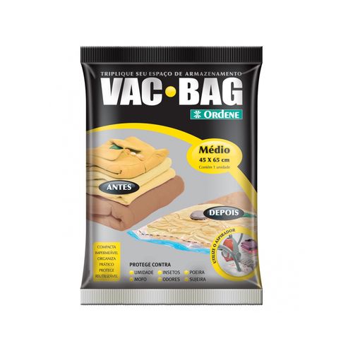 Saco Ordene Vac Bag Para Armazenamento M 45X65Cm 55200
