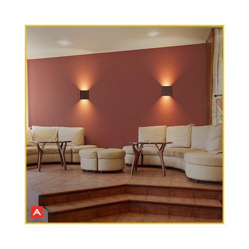 Arandela Avant Elegance 12x12x5Cm Led Ip65 Café 3W 3000K 181790572