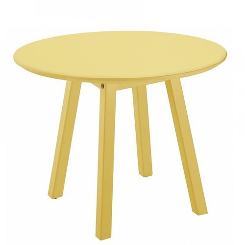 Mesa Tramontina Lateral Oval Amarela 91451/061
