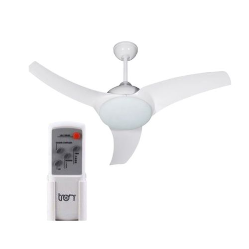 Ventilador Tron Nova York 3 Pas Branco com Controle Remoto 127V