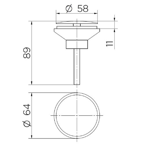 Válvula Docol Oculta 7/8" Cromado 00922606