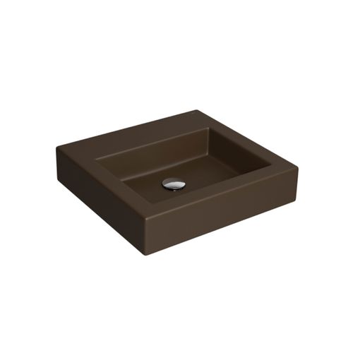 Cuba Deca Apoio Quadrada com Mesa 43cm Marrom Fosco L.737.22
