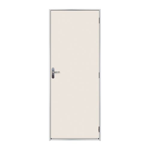 Kit Porta MGM 217X60X12Cm Madeira com Batente de Aço ID 27608 Branco - Esquerda - Madeira/Aço