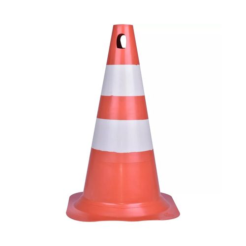 Cone Vonder 50cm Branco/Laranja Polietileno 7029000504