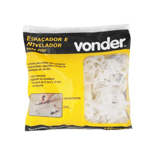 Nivelador Vonder Piso 1,5mm Pacote Com 100 Peças 6846015100