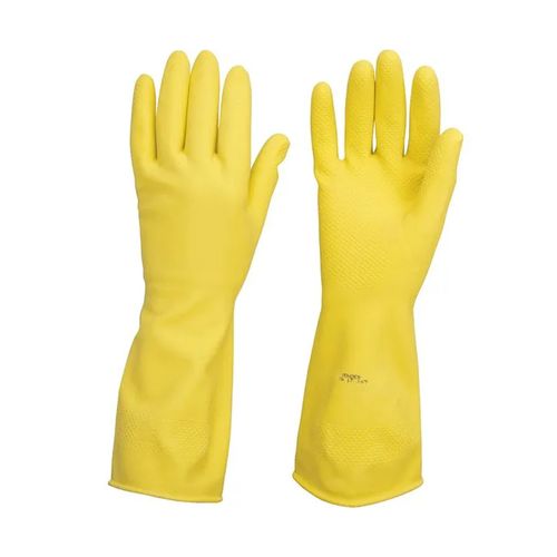 Luva Vonder Látex Grande Amarela Antiderrapante c/Forro 7085010003