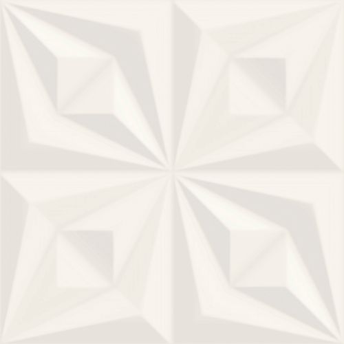 Kit Ceusa 58X58 Drapeado Branco 2 Peças Esmaltado Retificado 5066071A